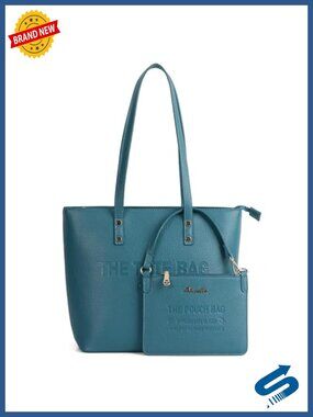 Medium Top Handle PU Leather Tote Purse Handbag